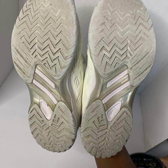 Asics Solution Speed Ff White Gray Women's Athletic Shoes Size 8.5 - Picture 11 of 12